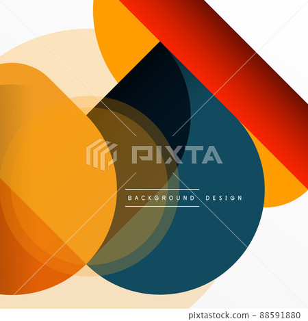 Creative geometric wallpaper. Minimal circle triangle and square line abstract background. Vector illustration for wallpaper banner background or landing page Creative geometric wallpaper. Minimal circle triangle and square line abstract background. Vector illustration for wallpaper banner background or landing page 88591880