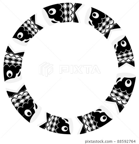 鯉魚旗圓框單調 鯉魚旗圓框單調 88592764