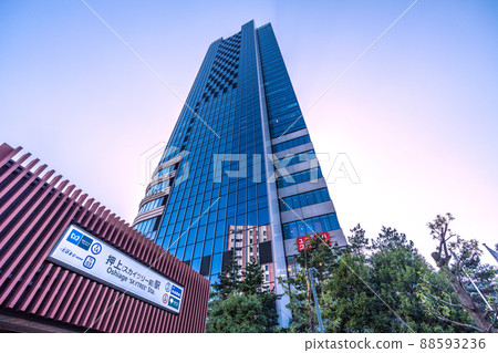 View of Tokyo cityscape of Japan, such as Oshiage station 88593236