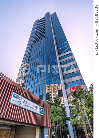 View of Tokyo cityscape of Japan, such as Oshiage station 88593238