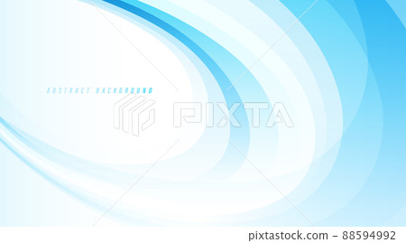Abstract blue light wave background. Bright clean blue gradient vector. Modern wavy creative design. Minimal pattern. Suit for poster, flyer, cover, banner, brochure, presentation, website 88594992