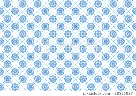Decorative monochrome ceramic tile pattern  88595087