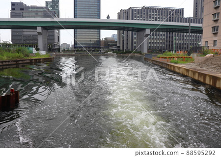 Nagoya Cruise (Sasashima Live) departing from the dock Nagoya Cruise (Sasashima Live) departing from the dock 88595292