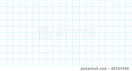 Squared paper seamless pattern for school notebook. Millimeter graph paper grid. Graph 4x4 per inch. Notebook for writing hieroglyphs. Editable stroke. Vector illustration on white background 88595490