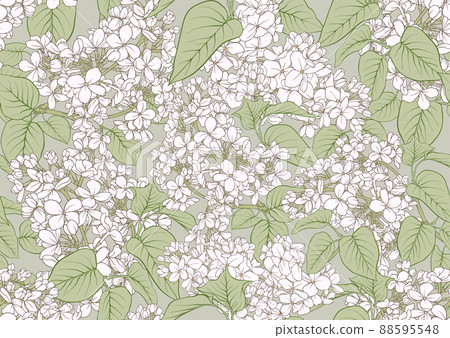 Seamless background with lilac flowers. Vector illustration Seamless background with lilac flowers. Vector illustration 88595548