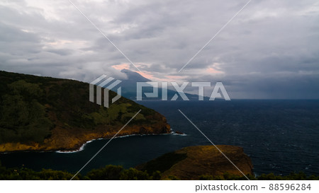 Sunset view mount Guia, Faial island, Azores, Portugal 88596284