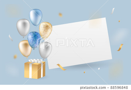 birthday card, balloons, ballon 88596848