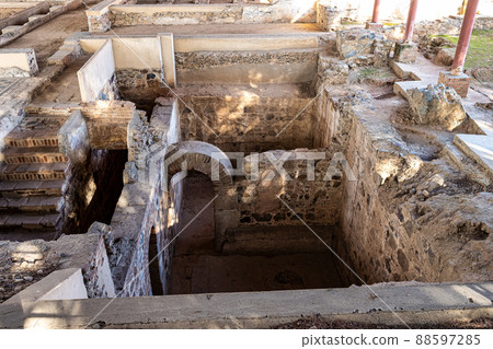 Casa del Mitreo House of the Archaeological Ensemble of Merida, Spain. Casa del Mitreo House of the Archaeological Ensemble of Merida, Spain. 88597285