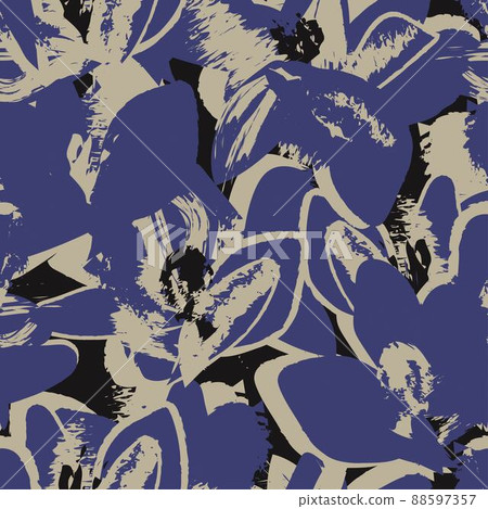 Floral Brush strokes Seamless Pattern Design Floral Brush strokes Seamless Pattern Design 88597357