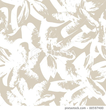 Floral Brush strokes Seamless Pattern Design - Stock Illustration ...