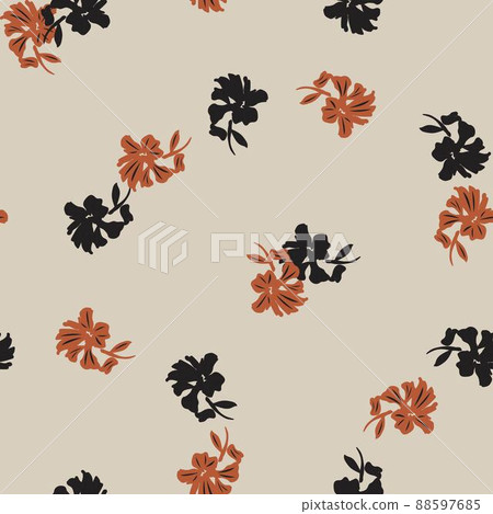 Floral Brush strokes Seamless Pattern Design Floral Brush strokes Seamless Pattern Design 88597685