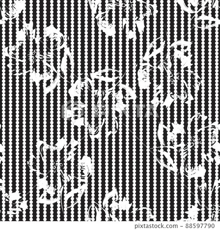 Floral Brush strokes Seamless Pattern Design Floral Brush strokes Seamless Pattern Design 88597790