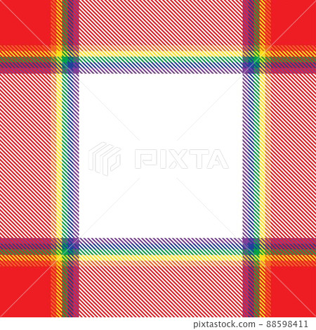Rainbow Plaid Tartan Checkered Seamless Pattern 88598411