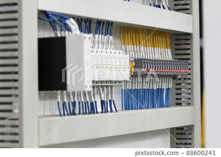 Electrical control Cabinet with controller and circuit breakers. Electrical control Cabinet with controller and circuit breakers. 88600241