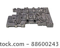 aluminium die casting products made from high pressure injection machine using molten metal and metal tooling or mold ; ADC12 ; engineering background ; 88600243