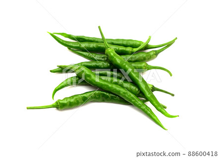 Green pepper on white background 88600418