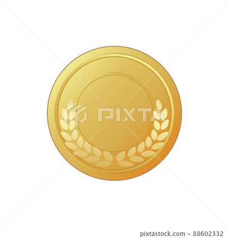 Gold medal_laurel wreath pattern 88602332