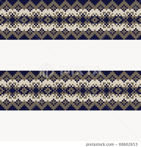 Snowflakes Fair Isle Seamless Pattern Design Snowflakes Fair Isle Seamless Pattern Design 88602653