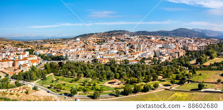 Aerial panorama of Plasencia in the province of Caceres, Extremadura, Western Spain 88602680