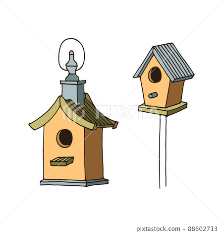 Fence vector illustration, hand drawn sketch isolated 88602713