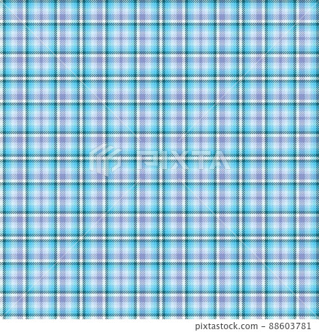 Blue Ombre Plaid textured Seamless Pattern 88603781