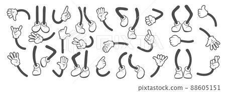 Cartoon feet arms Cartoon feet arms 88605151