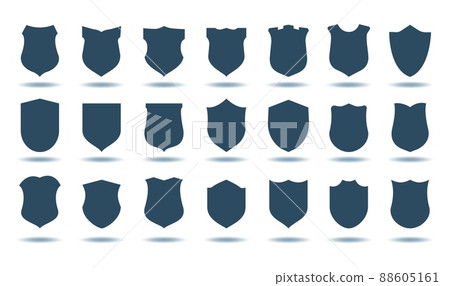 Gothic shield shapes 88605161
