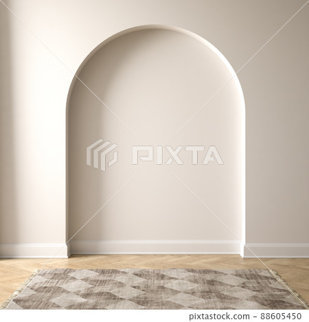 Empty interior room 3d illustration Empty interior room 3d illustration 88605450