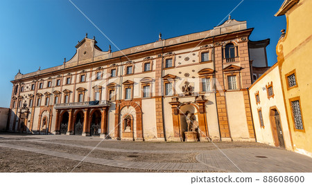 Sassuolo - Modena - Palazzo Ducale or Ducal Palace building facade - italian landmarks monuments Sassuolo - Modena - Palazzo Ducale or Ducal Palace building facade - italian landmarks monuments 88608600