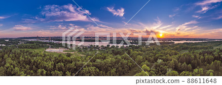 Rural summer sunset 88611648