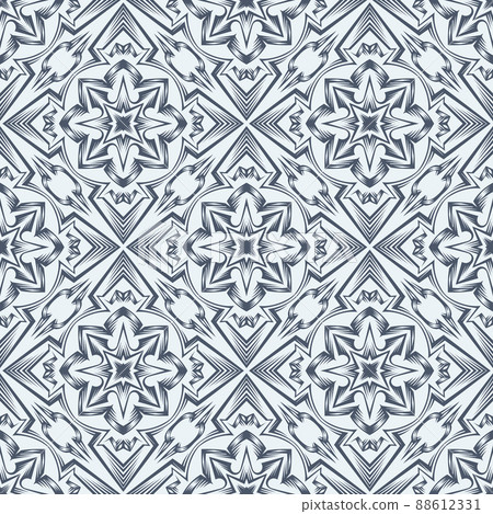 Ceramic tile seamless pattern. Wall or floor texture. Absrtract decorative porcelain pottery. Ceramic tile seamless pattern. Wall or floor texture. Absrtract decorative porcelain pottery. 88612331