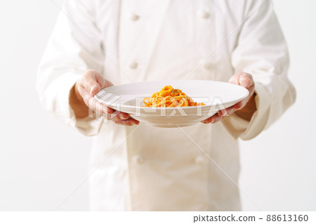 Pasta provided at hand 88613160