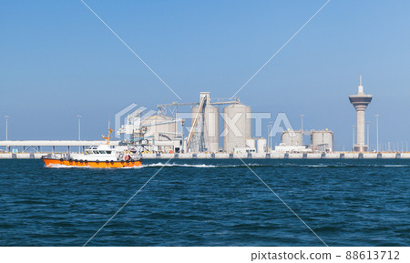 Ras Al Khair port view, Saudi Arabia Ras Al Khair port view, Saudi Arabia 88613712