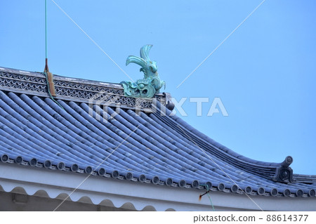 小天守閣的Shachihoko(愛知縣名古屋市名古屋城) 小天守閣的Shachihoko(愛知縣名古屋市名古屋城) 88614377