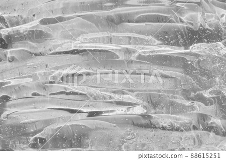 White gel background. Cosmetic cream transparent liquid gel. Skincare lotion swatch. Body care. Hyaluron acid for skin care with collagen and retinol. Face serum texture 88615251