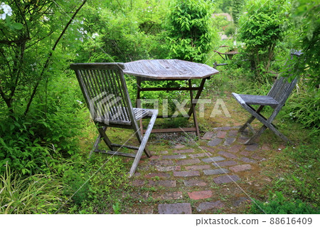 Table in gardening (Gifu World Rose Garden, Former Flower Festa Memorial Park, Kani City, Gifu Prefecture) Table in gardening (Gifu World Rose Garden, Former Flower Festa Memorial Park, Kani City, Gifu Prefecture) 88616409
