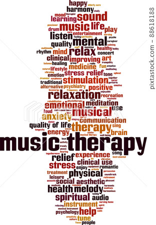Music therapy word cloud Music therapy word cloud 88618188