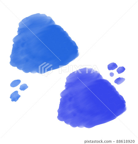 Dark blue hand painted watercolor Dark blue hand painted watercolor 88618920