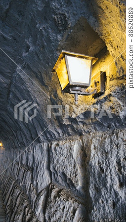 Streetlight in the tunnel Streetlight in the tunnel 88620889