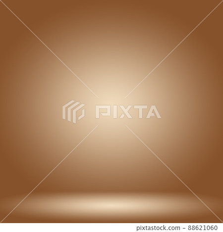 Abstract Smooth Brown wall background layout design,studio,room,web template,Business report with smooth circle gradient color 88621060