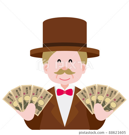 A rich man with a smile on his face A rich man with a smile on his face 88621605