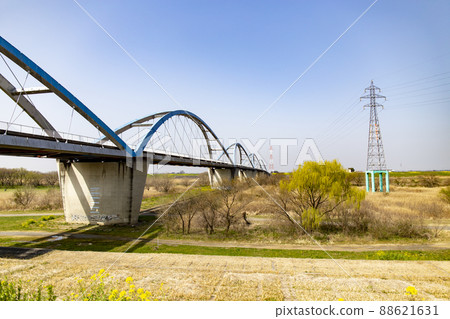 Shin Mikuni Bridge over Watarase River Shin Mikuni Bridge over Watarase River 88621631