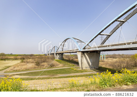 Shin Mikuni Bridge over Watarase River Shin Mikuni Bridge over Watarase River 88621632