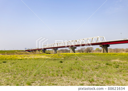 Mikuni Bridge over Watarase River Mikuni Bridge over Watarase River 88621634