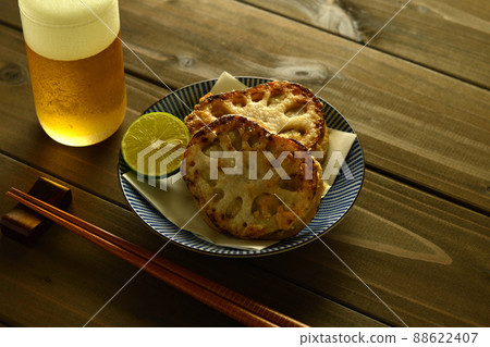 Grilled lotus root scissors Grilled lotus root scissors 88622407