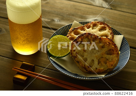 Grilled lotus root scissors Grilled lotus root scissors 88622416