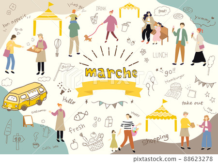 馬爾凱人在假日市場享受 88623278