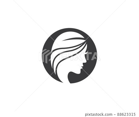Hair symbol illustration 88623315