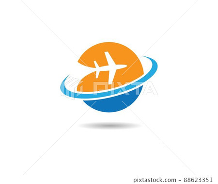 Airplane symbol vector icon 88623351