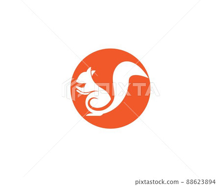 Squirrel vector icon 88623894